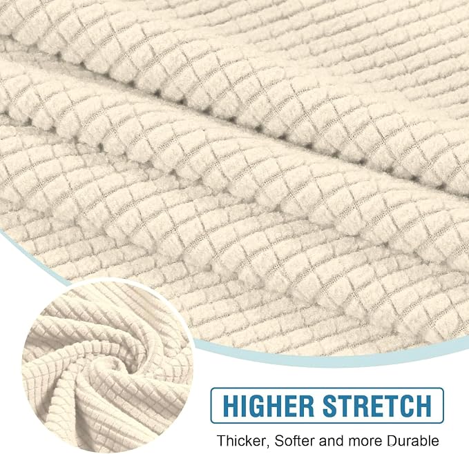 H.VERSAILTEX Sectional Couch Covers 3 Pieces Sofa Seat Cushion Covers L Shape - Image 4