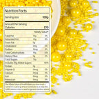 Yellow Pearl Sprinkles for Cake Decorating, Edible Candy Sugar Pearls, 150g/5.29oz Mix Size, Cake Decorations, Cupcake Topper, Ice cream, Cookie, Holiday, Easter, Valentine's Day, Christmas Supplies