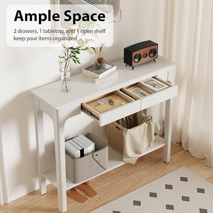 AQIMUELE Wood Console Table - Image 4