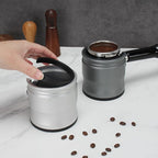 Espresso Tamping Station, Coffee Portafilter Holder, Aluminum Alloy Stand Fit for Most 51mm, 53mm, 54mm and 58mm Portafilter (Round,Silver)