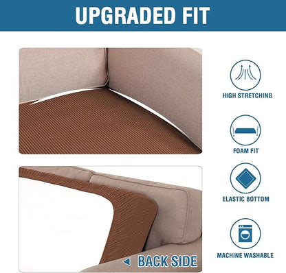 H.VERSAILTEX Super Stretch Individual Seat Cushion Covers Sofa Covers Couch - Image 6