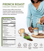 Teeccino Chicory Coffee Alternative – Organic French Roast – Herbal Coffee | Ground Coffee Substitute | Prebiotic | Caffeine Free | Acid Free, 11 Ounce (Pack of 2)