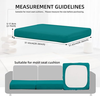 14Pcs Outdoor Cushion Covers, Elastic Patio Cushion Covers | Washable, - Image 2