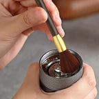 Molain Coffee Cleaning Brush, 16.7x1.58CM Coffee Machine Brush Coffee Accessories Cleaning Brush Barista Brush for Coffee Grinder and Espresso Machine with Vegan Brush Hair