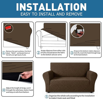 ZNSAYOTX 1 Piece Stretch Sofa Covers - Image 4