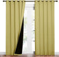 NICETOWN Paler Yellow Full Shade Curtain Panels, Pair of Energy Smart & Noise by NICETOWN