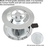 Waziaqoc Pour Over Coffee Dripper, Reusable Paperless Coffee Filter for 1-2 Cups, Stainless Steel Drip Cone Brew Coffee Strainer,Upgraded Double Micro Mesh Filter with Cup Stand