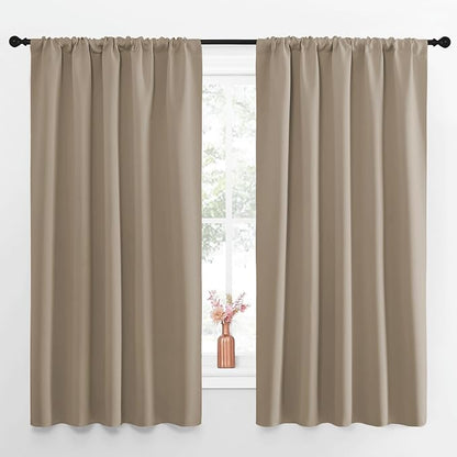 NICETOWN Blackout Curtains for Living Curtains, 52 by 63 Inch, Window Treatment by NICETOWN