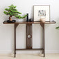 Gdrasuya10 40 inch Walnut Bamboo Console Sofa Table, Vintage Sofa Table Narrow by Gdrasuya10
