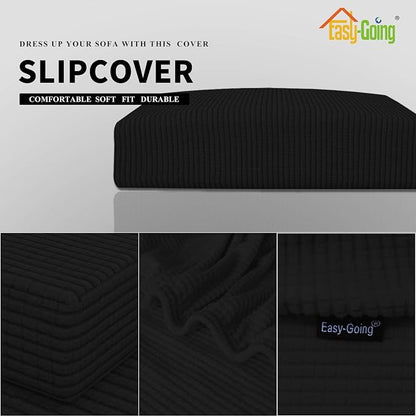 Easy-Going Stretch 1 Piece Chair Couch Cushion Cover - Image 3