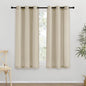 NICETOWN Thick Linen Blend Curtains Flax Textured by NICETOWN