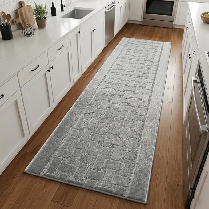 Runner Rug 13 ft, Non-Slip Washable Rug, Rubber Backing, Rolled in Box by ORFAHOME