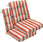 Outdoor Chair Cushions Set of 2, High Back Soft Seat Pad, Indoor Outside Use by zanwuhwyd