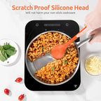 600ºF Heat Resistant Silicone Spoons: U-Taste 13.3in Solid & Slotted Kitchen Cooking Spoon, Nonstick Long Rubber Utensil, Sturdy for Mixing, Serving, Stirring, Frying, Draining (Orange, 2PCS)