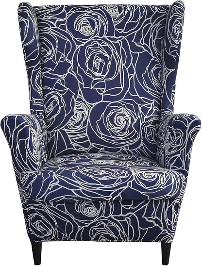 KRFOONN Wingback Chair Covers Slipcovers 2 Piece Stretch Wing Chair Covers by KRFOONN