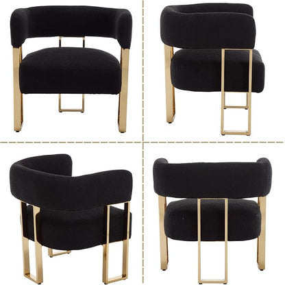 Modern Barrel Accent Chair - Image 8
