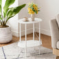 DGSANDGO White Side Table with Charging Station, Side Tables Living Room by DGSANDGPuttheCustomerFirst