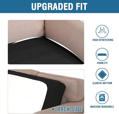 H.VERSAILTEX Super Stretch Individual Seat Cushion Covers Sofa Covers Couch - Image 6