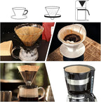 Coffee Filters, Cone Coffee Filters Size 02, 1-4 Cups, 200 Count, 2 Cone Filter for Pour Over and Drip Coffee Maker, Natural Brown Unbleached