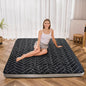 MAXYOYO Black Geometric Pattern Futon Mattress, Japanese Floor Mattress Quilted by MAXYOYO