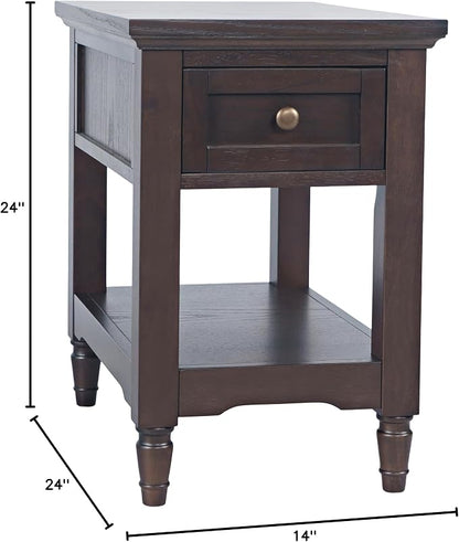 Brentwood Modern Transitional Chairside End Table - Image 3