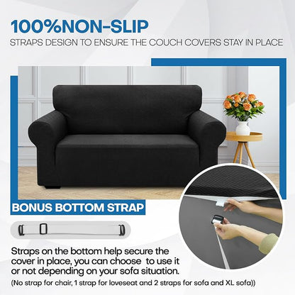 XINEAGE 2026 New Stretch Armchair Covers 1 Piece Chair Slipcovers Chair - Image 7