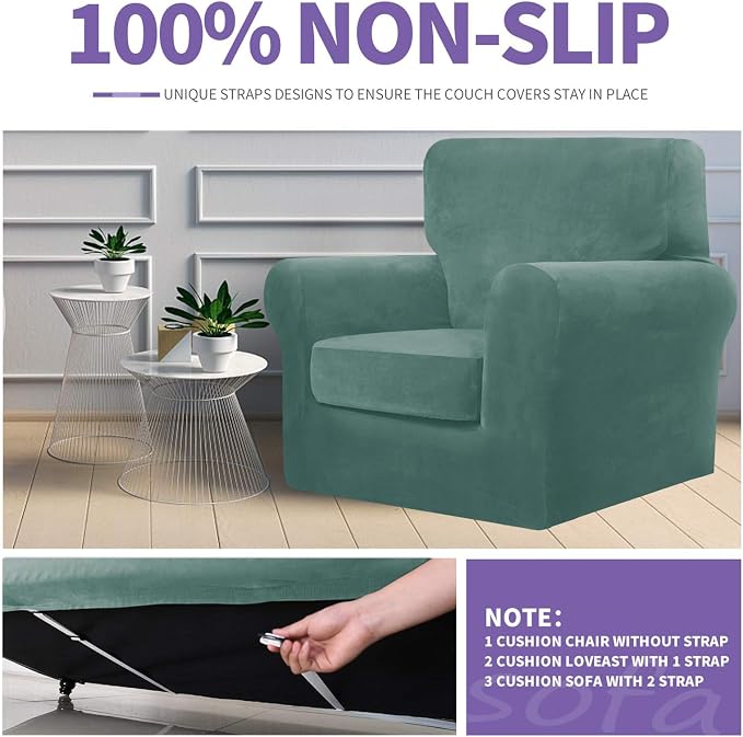ZNSAYOTX Luxury Velvet Chair Slipcovers - Image 5