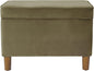 HomePop - Dinah 24" Storage Ottoman- Light Sage Green Velvet by HomePop