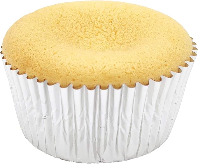 Standard Silver Foil Cupcake Liners Muffin Baking Cups for Party and More, 100-Count