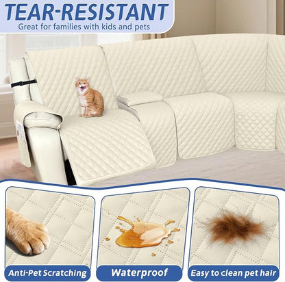 Arfntevss Recliner Sectional Couch Covers 1OO% Waterproof L Shape Sofa Cover - Image 4