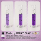 Dolce Flav Natural Purple Food Coloring – 2 oz Liquid Dye from Red Radish & Huito with Graduated Dropper | Water-Soluble | For Baking, Drinks & Frostings | Kosher | Made in USA