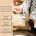 1PCS 1/2 Teaspoon(1/2tsp, 1/6tbsp, 2.5 ml) Single Measuring Spoon, Extra-long Handle Individual Measure Scoop, Stainless Steel Spoons Only