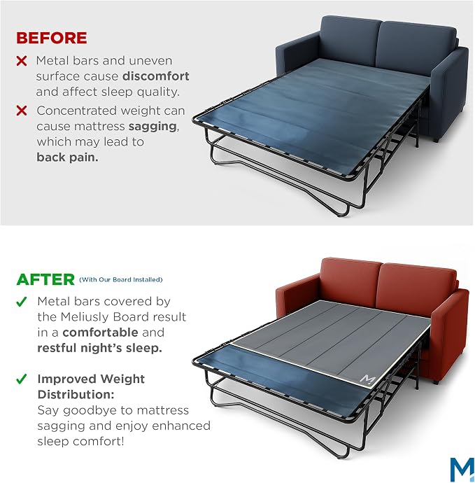 Meliusly Sleeper Sofa Support Board Full Size – Durable Support to Fix Sagging - Image 3