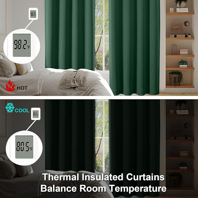 Simplebrand Ava Ever Green Blackout Curtains - Image 6