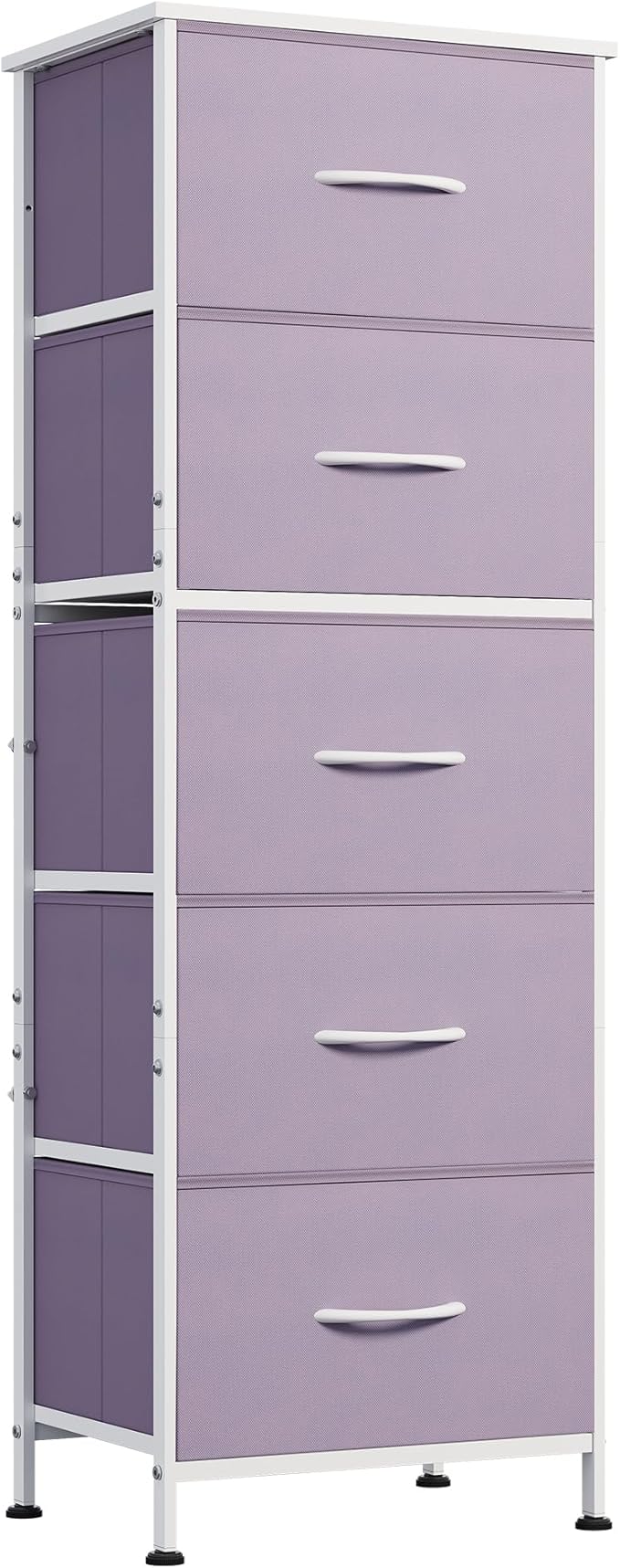 WLIVE Fabric Dresser, 5-Drawer Tall Dressers by WLIVE