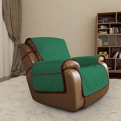 Easy-Going Oversized Recliner Chair Slipcover Reversible Sofa Cover Water - Image 2