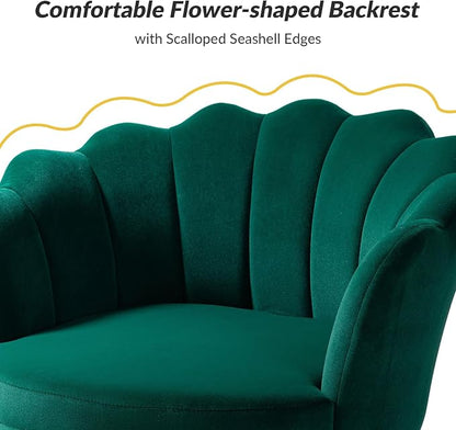 HULALA HOME Modern Velvet Accent Chair - Image 5