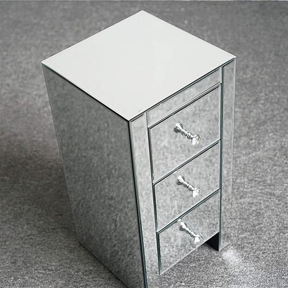 Mirrored End Table Modern Small Sofa Corner Table - Image 7