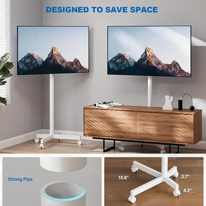 Mobile TV Cart Rolling TV Stand - Image 3