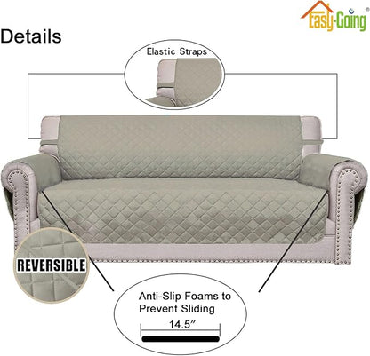 Easy-Going Reversible Couch Cover, 3 Cushion Sofa, Water Resistant Furniture Mat - Image 3