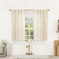 Semi Sheer Linen Curtains 40 Inch Length by LAMIT