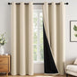 MIULEE Cream Beige 100% Blackout Curtains by MIULEE
