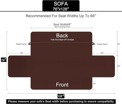 U-NICE HOME Reversible Sofa Cover Couch Cover - Image 6