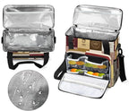Set of Coffee Icons Maker Carring Bag Travel Carrying Storage Tote Compatible with Keurig K-Mini or Plus Portable Single Serve Brewer Case Pockets for K-cup Pods