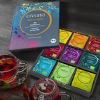 Creano Organic Herbal Tea Gift Set - 45 Organic Tea Bags in 9 Different Varieties - 90 g - Novelty 2023