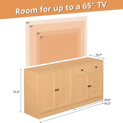 TUSY 71" Large TV Stand Set - Image 5