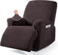 VANSOFY Oversized Recliner Chair Cover, 4-Pieces Stretch Recliner Covers by VANSOFYFURNITURECOVERS