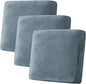 H.VERSAILTEX Velvet Stretch Couch Cushion Cover Plush Cushion Slipcover by HVERSAILTEX