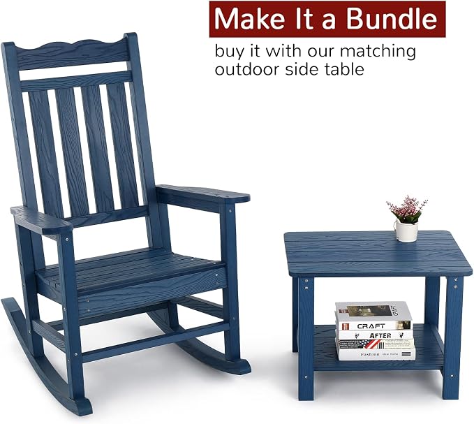 Stoog All-Weather Patio Rocking Chairs Set of 2 - Image 7