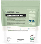 J Mac Botanicals, Organic Dandelion Leaves (16 oz bag) USDA Certified Organic Dandelion leaf tea, te diente de leon organico, Packaged in the USA, Cut and Sifted, No Caffeine, Fresh dried dandelion